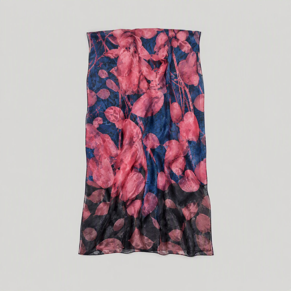 Vibrant Jacquard Mulberry Silk Scarf – 43 x 75 in