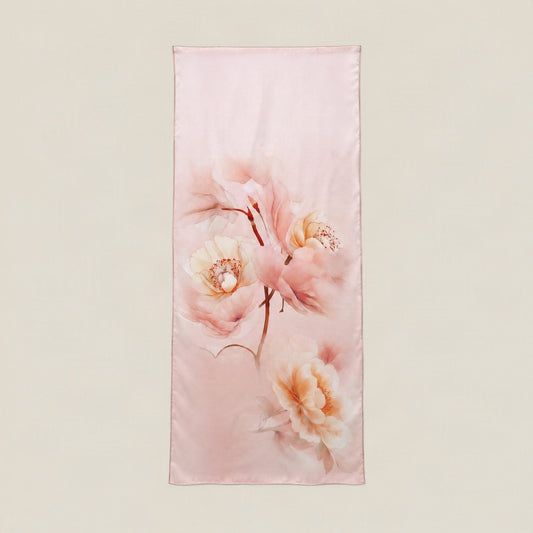 Floral Dream mulberry silk scarf