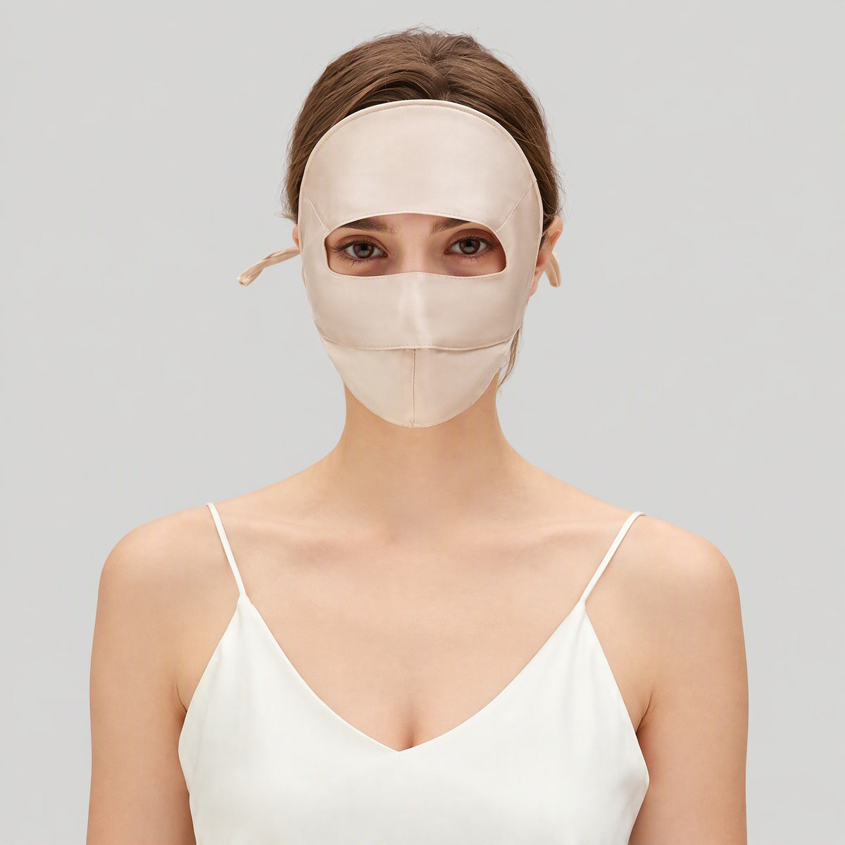 Mulberry Silk Full-Face Sun Cover