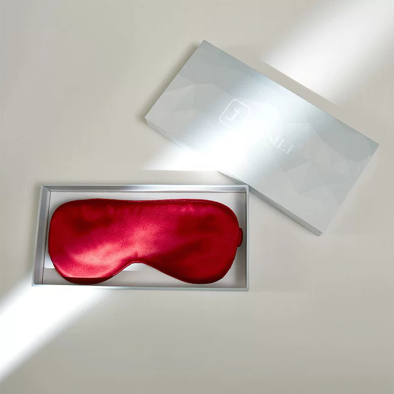 3D Embroidered Silk Sleep Mask – 19 Momme Mulberry Silk Light-Blocking Eye Mask for Sleeping