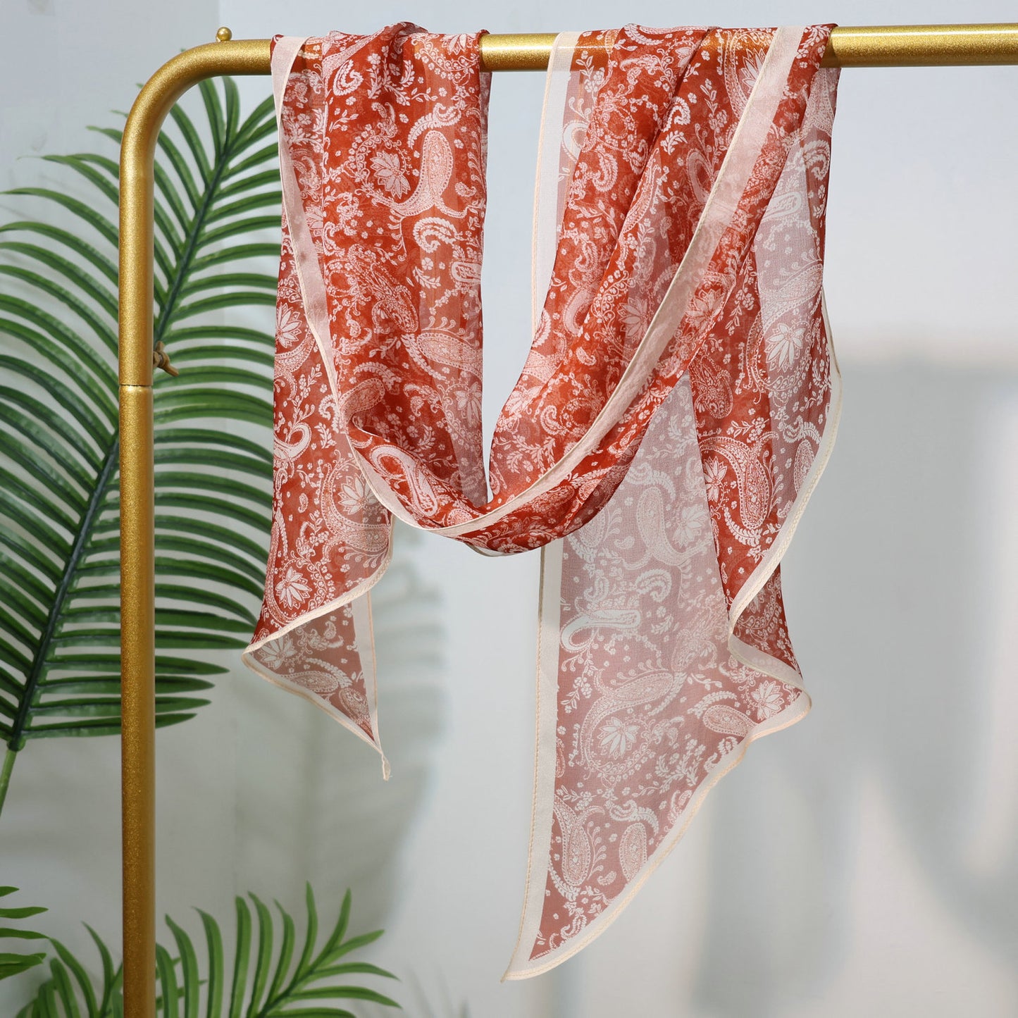 Long Oblique Silk Scarf with Polka Dot Print – 100% Mulberry Silk Lightweight Stole for Neck, Head & Hair, 33 x 160 cm