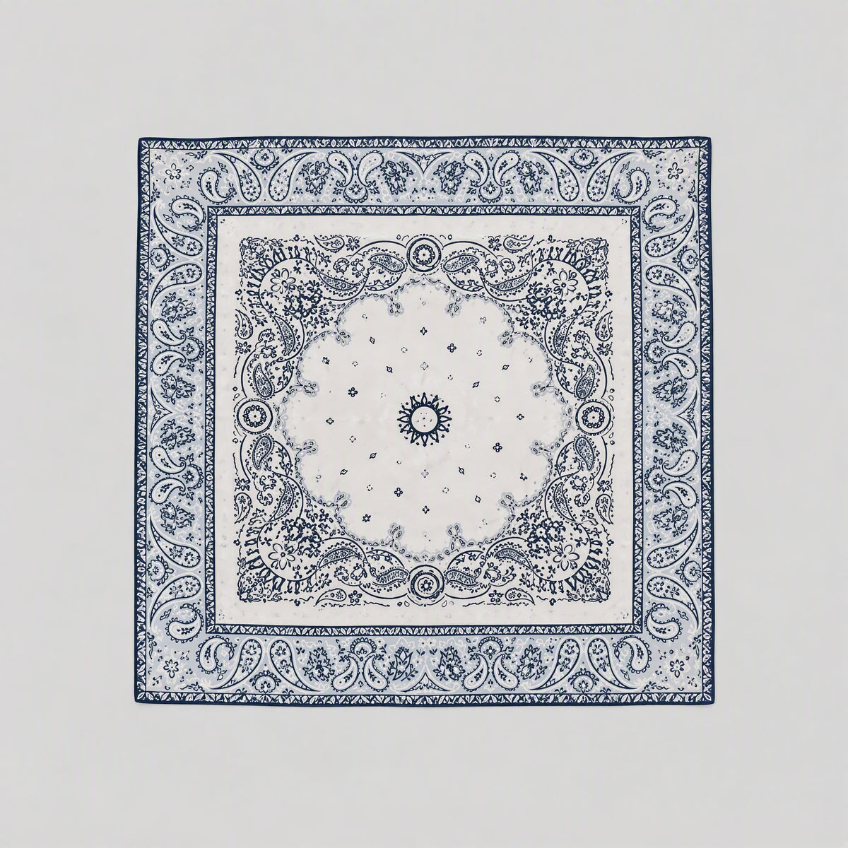 Paisley Mulberry Silk Square Scarf – 34 x 34 in