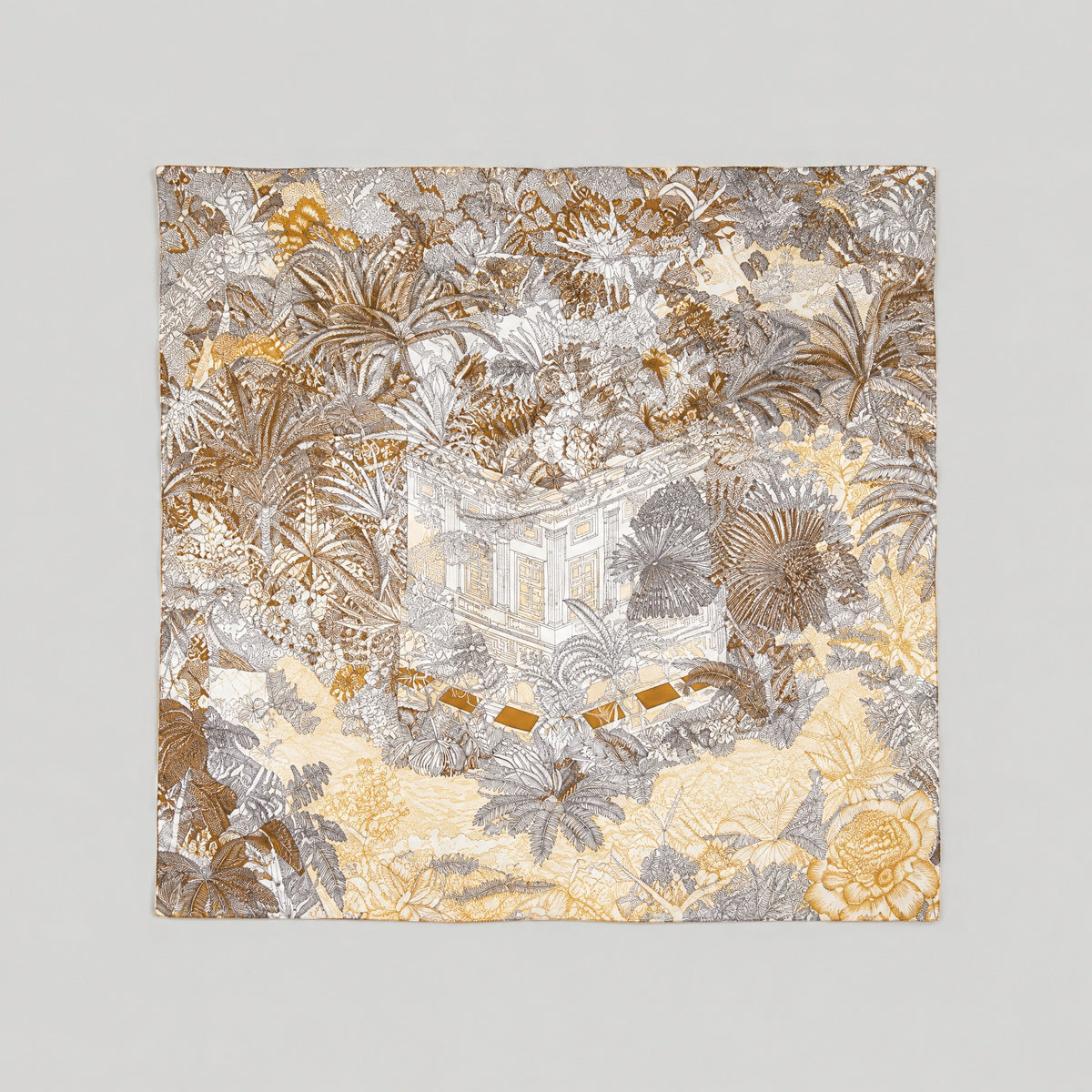 Tropics Mulberry Silk Square Scarf – 34 x 34 in