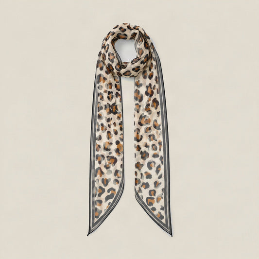 Wilderness Gold mulberry silk scarf