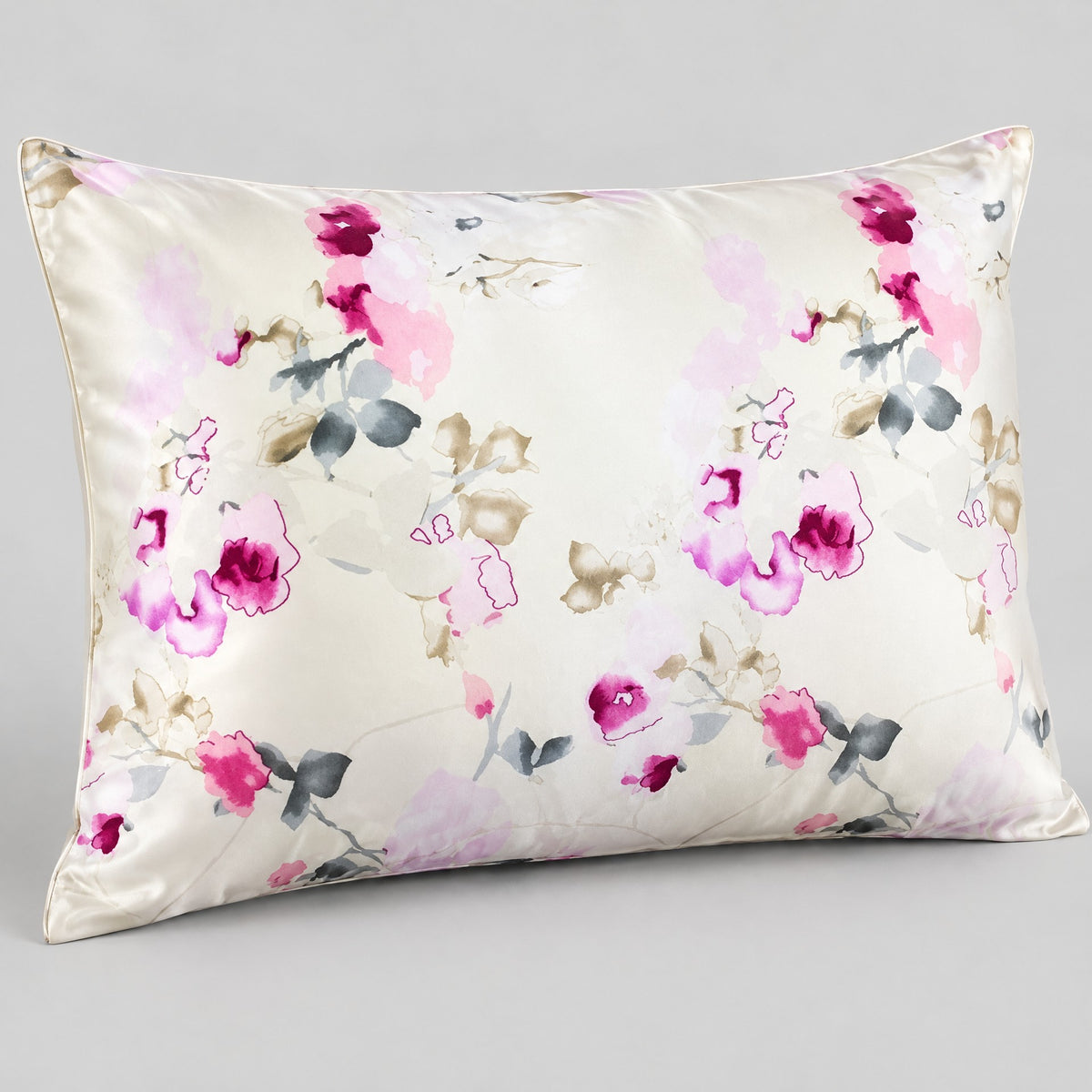 Rose Mist Printed Mulberry Silk Pillowcase – 20 x 30 in