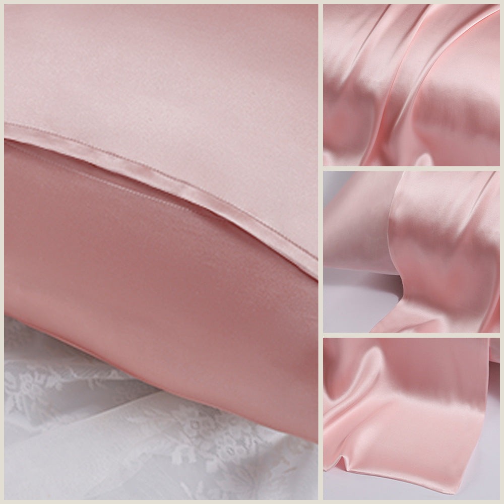 100% Mulberry Silk Envelope Pillowcase – 16 Momme, Double-Sided, Machine Washable, Anti Dust Mite