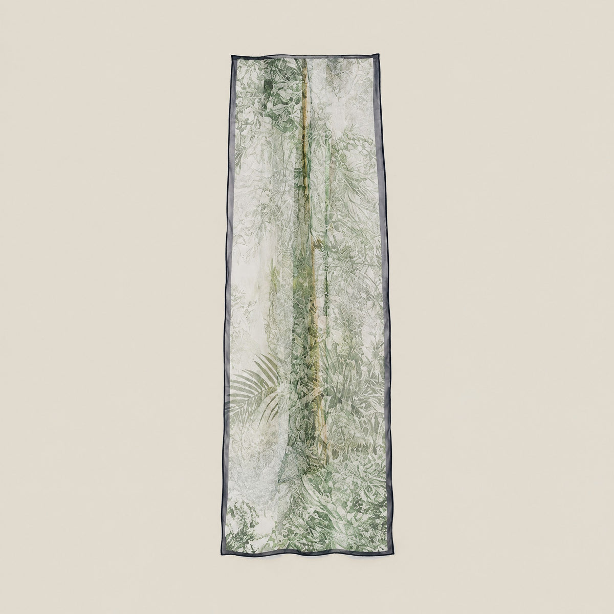 Garden Trail mulberry silk long scarf