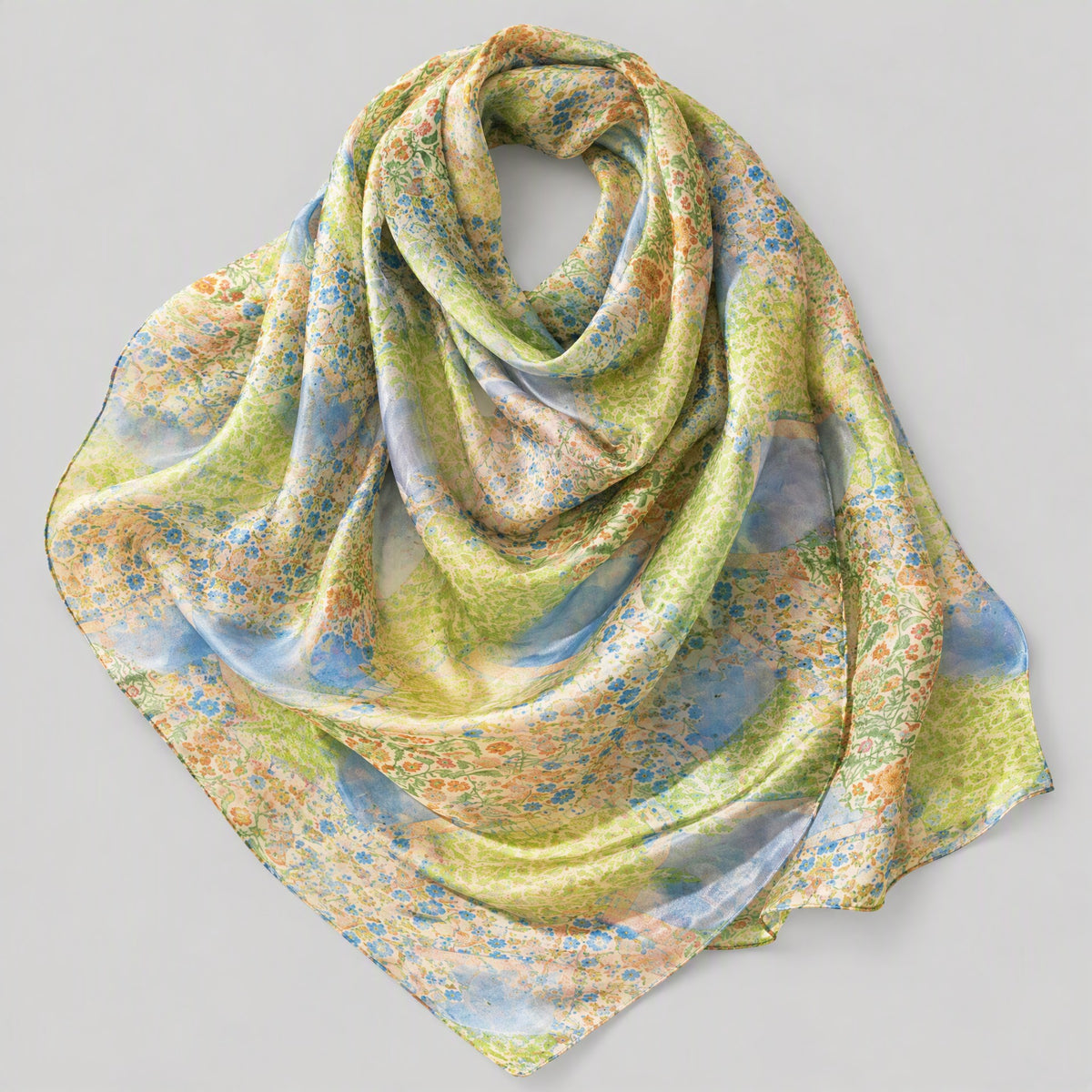 Spring Vitality Mulberry Silk Scarf – 69 x 43 in