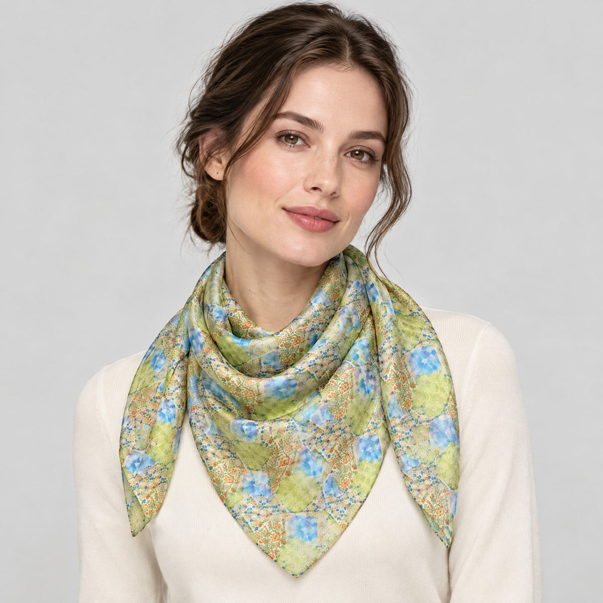 Spring Renewal Mulberry Silk Scarf – 69 x 43 in