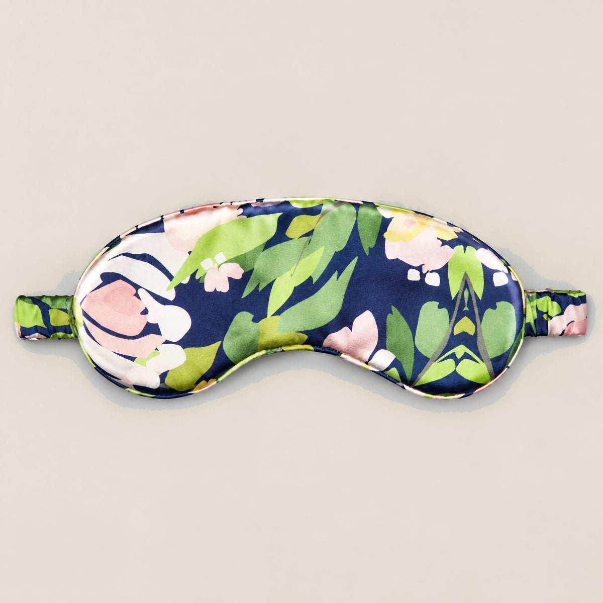 Misty Gray Printed Mulberry Silk Sleep Eye Mask