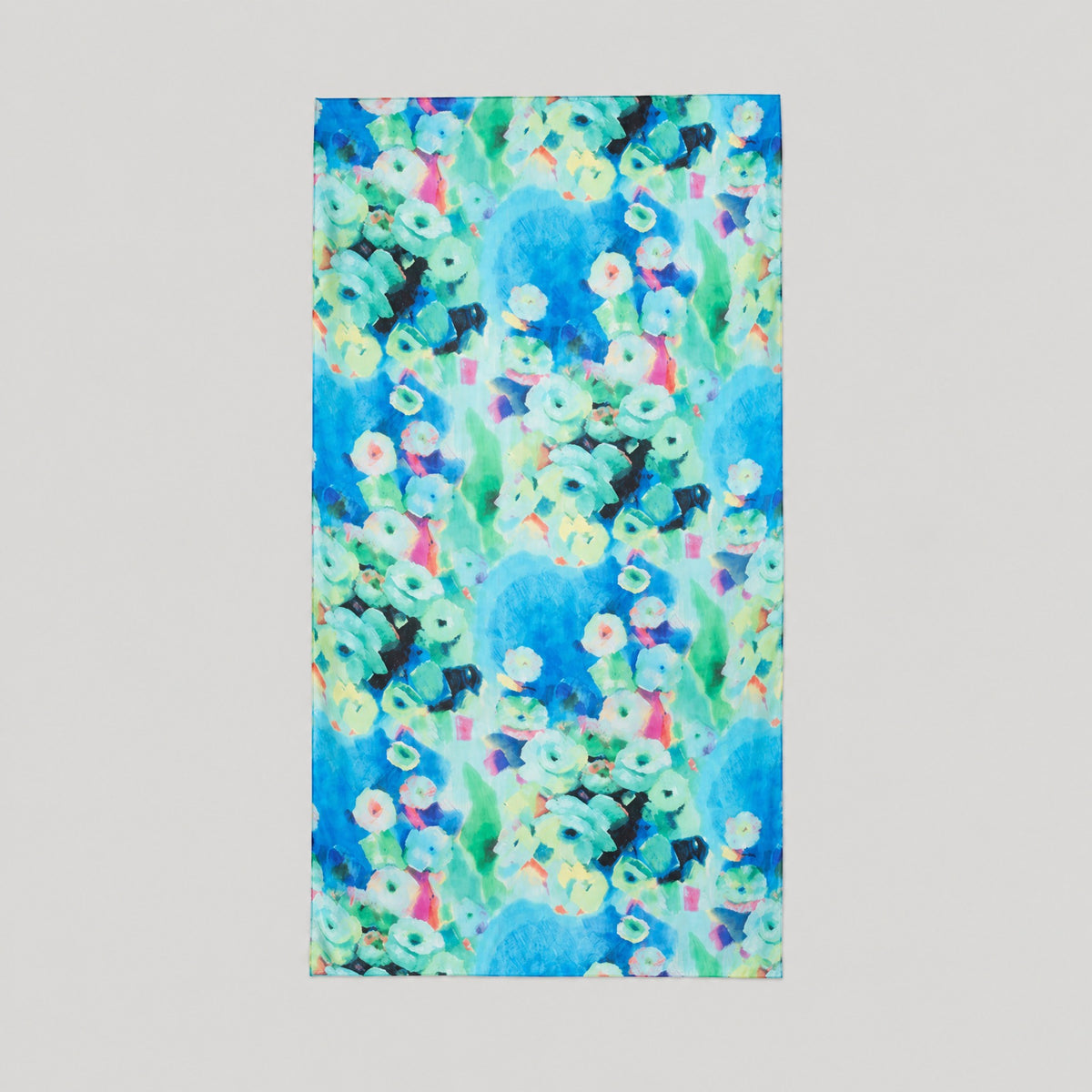 Watercolor Floral Mulberry Silk Oversized Scarf – 69 x 43 in