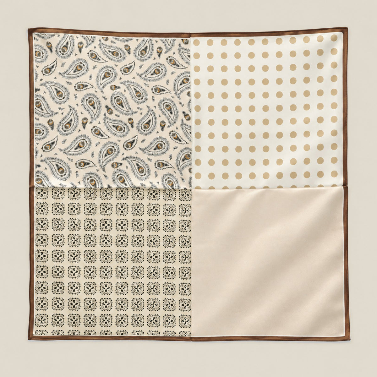 Vintage Classic mulberry silk square scarf
