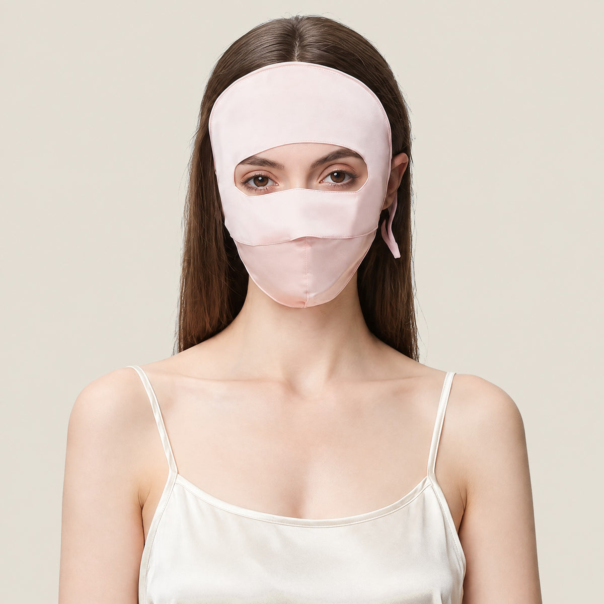 Mulberry Silk Full-Face Sun Cover