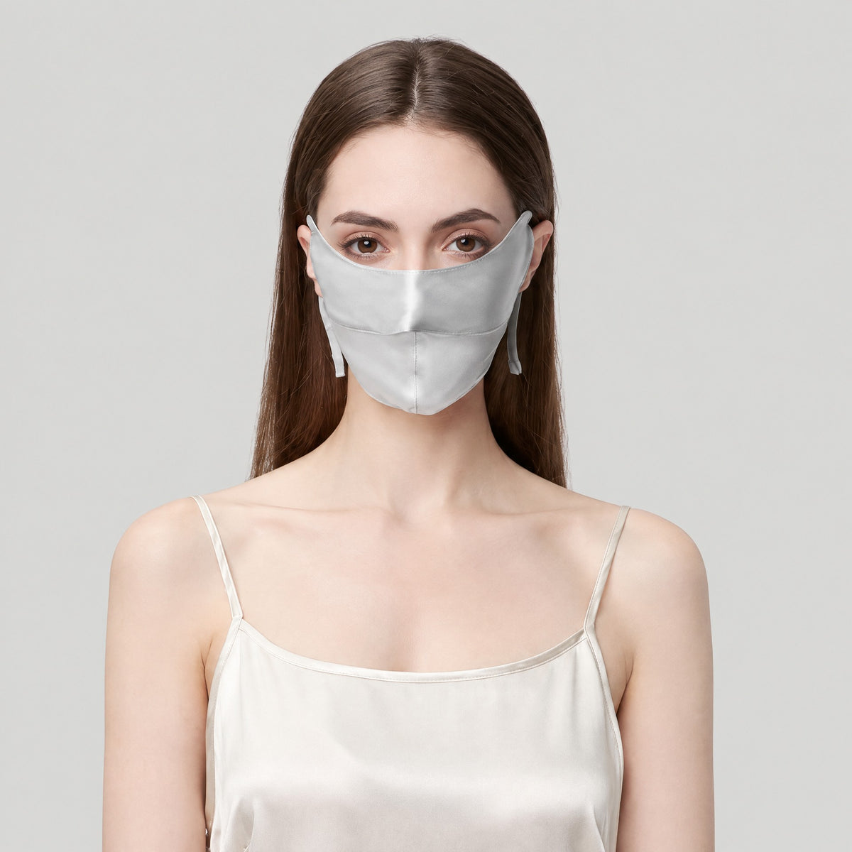 Double-Layer Mulberry Silk Half-Face Sun Mask