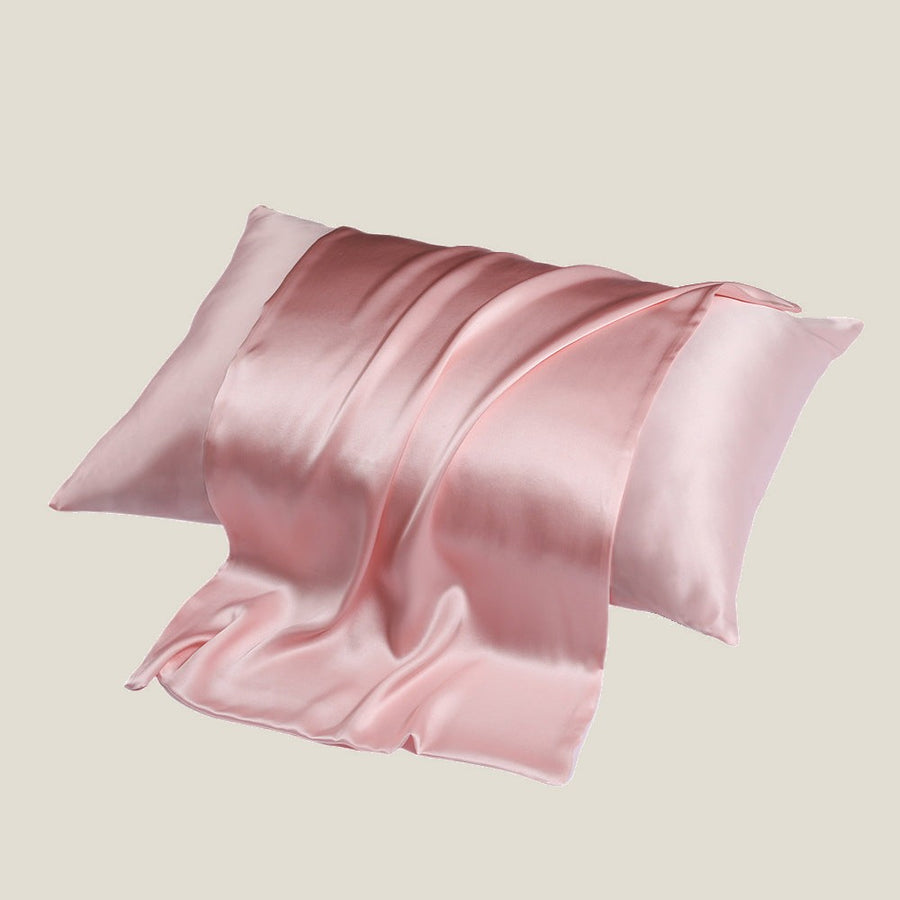 100% Mulberry Silk Pillowcase with Zipper – 16 Momme, Double-Sided, 6A Grade