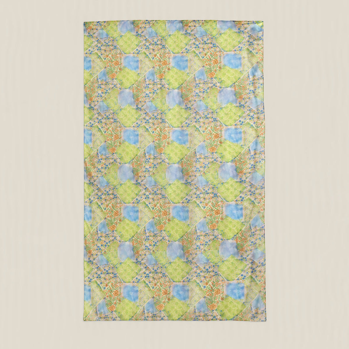 Spring Renewal mulberry silk scarf