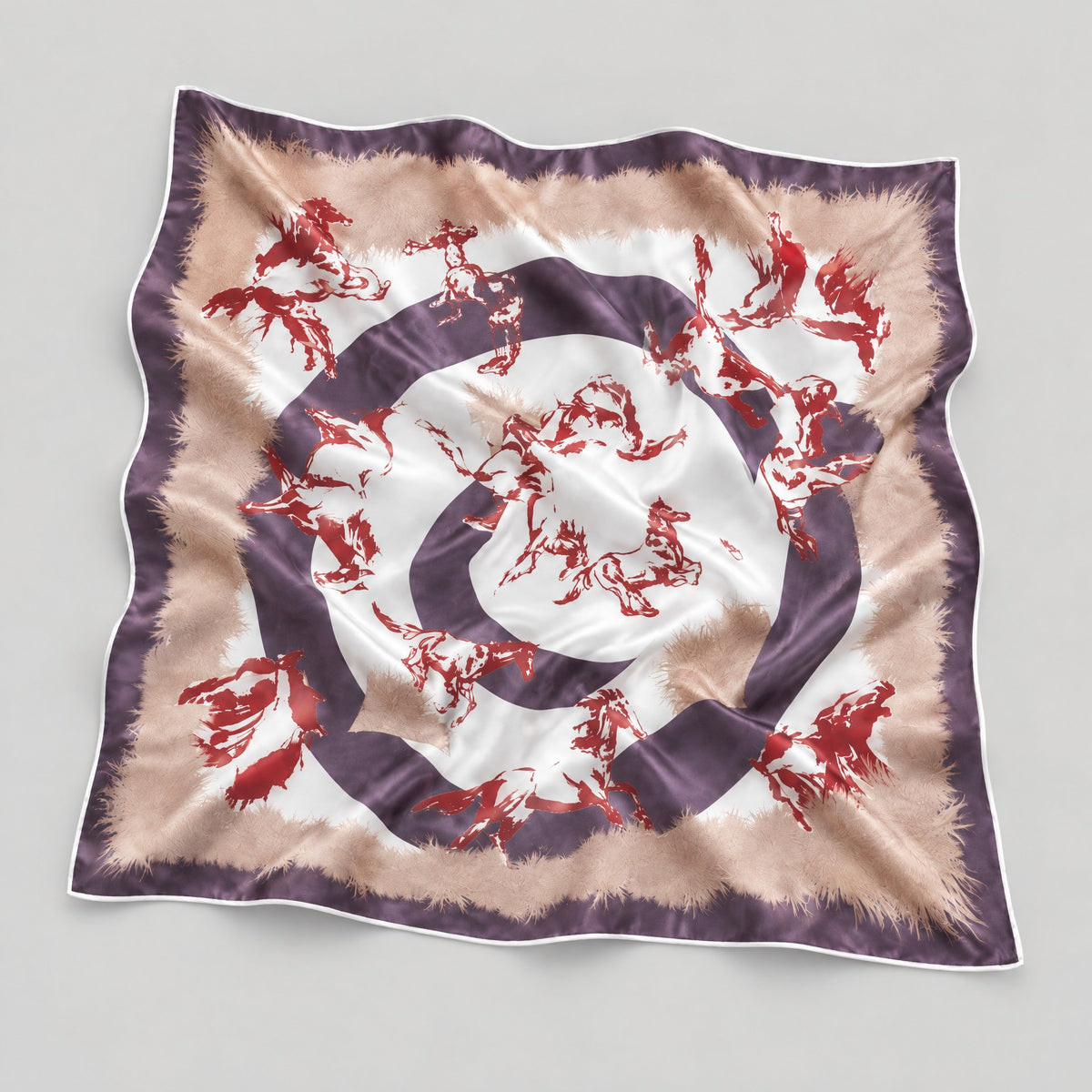 Spring Bloom Mulberry Silk Square Scarf – 43 x 43 in