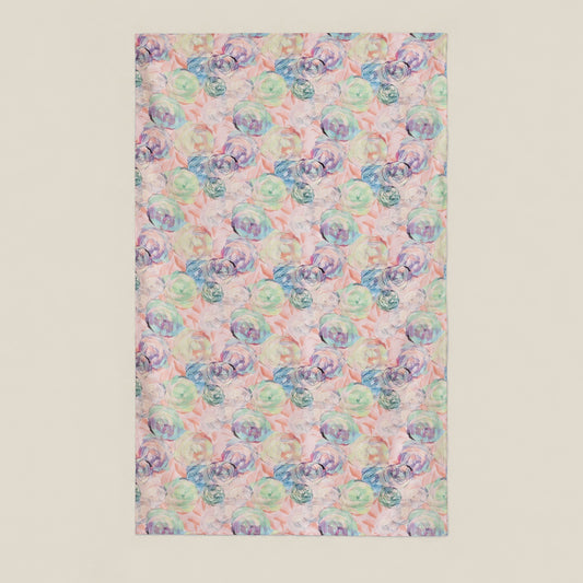 Pink diamond rose mulberry silk scarf, 69 x 43 in