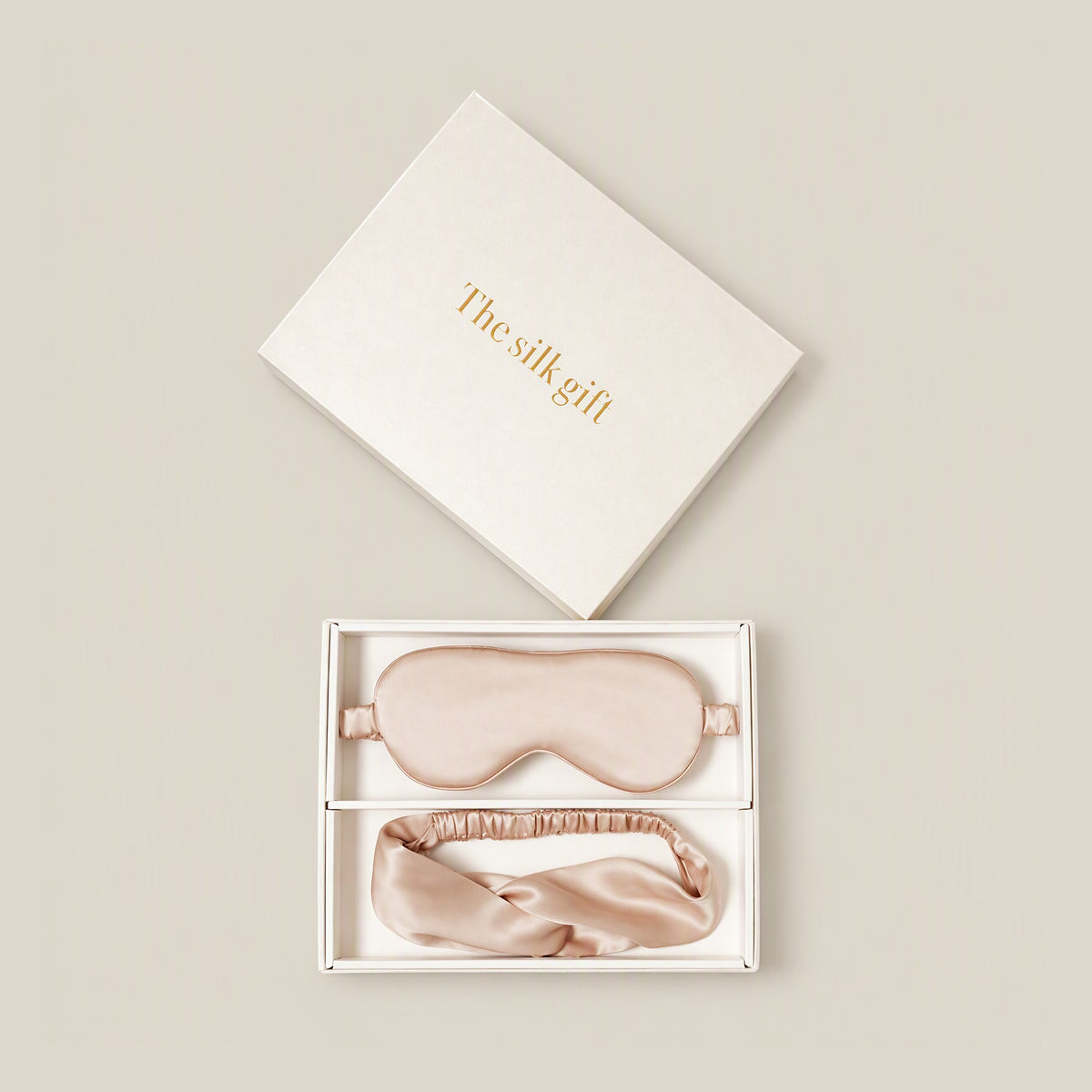 19 Momme Mulberry Silk Sleep Mask & Headband Gift Set