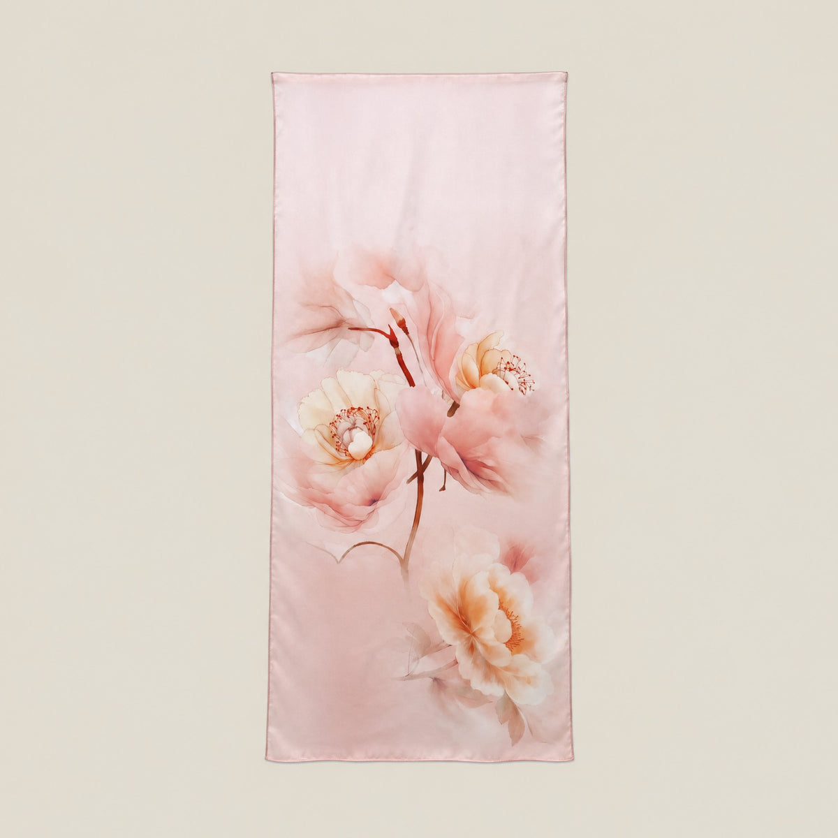 Floral Dream mulberry silk scarf