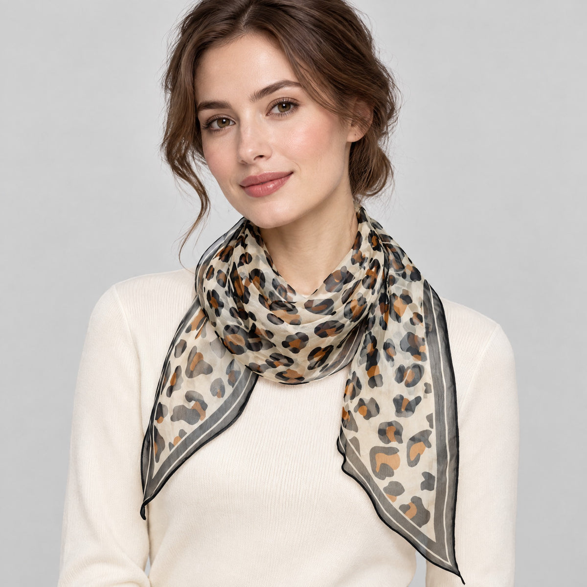 Wilderness Gold Mulberry Silk Long Scarf – 13 x 63 in