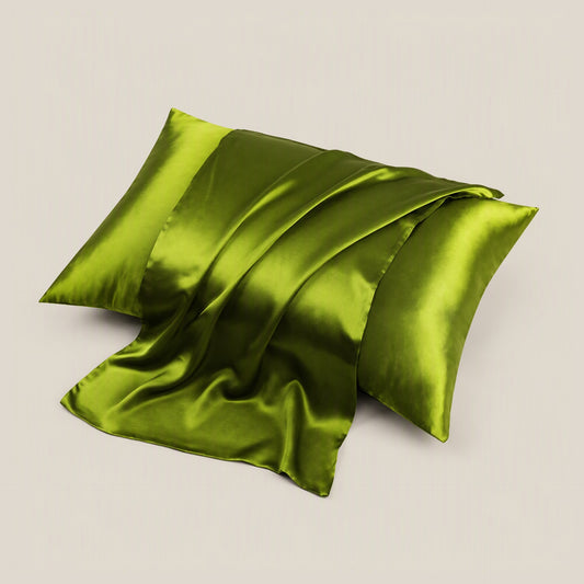 19 Momme Solid Double-Sided Silk Pillowcase with Hidden Zipper, Multicolour 100% Mulberry Silk