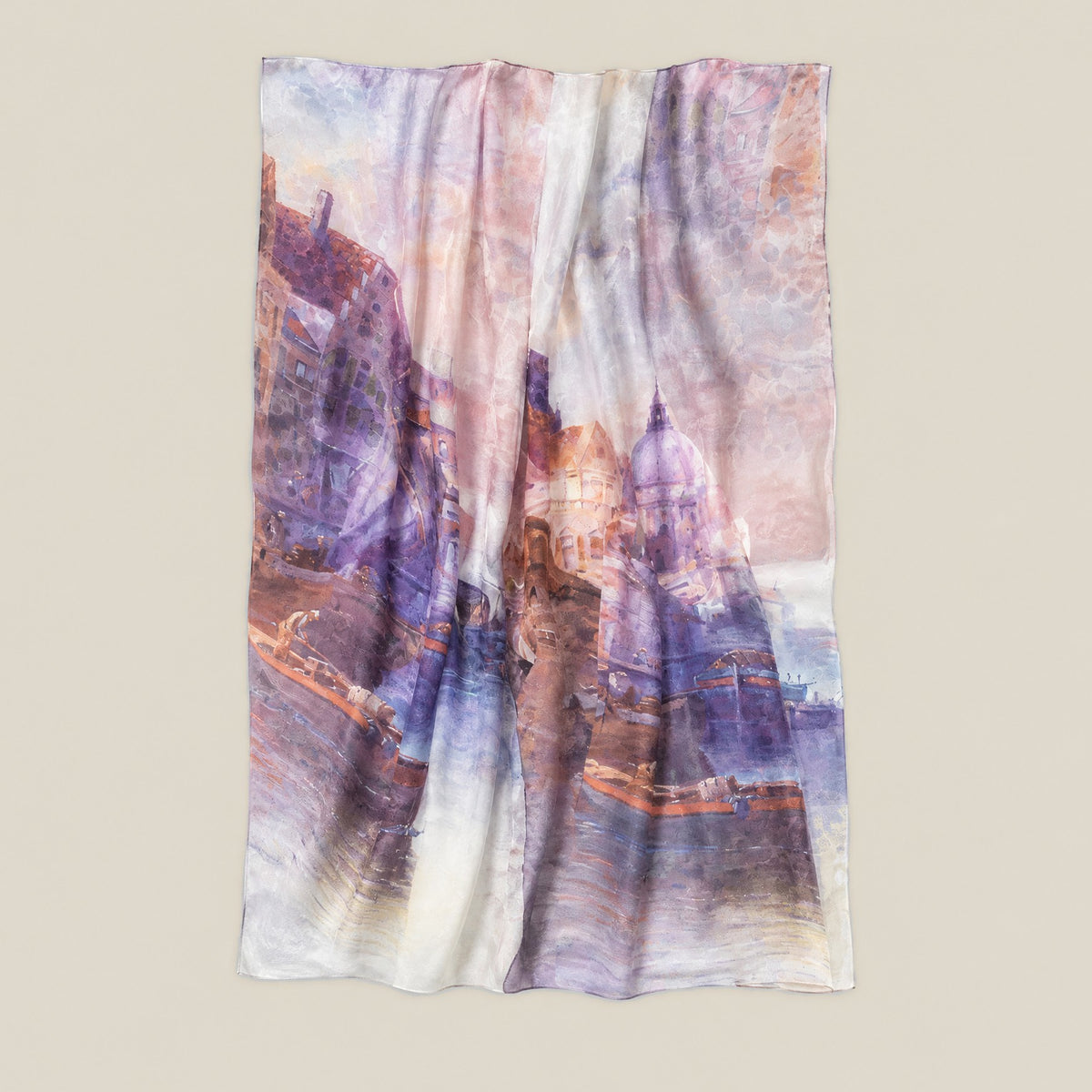 London jacquard mulberry silk scarf