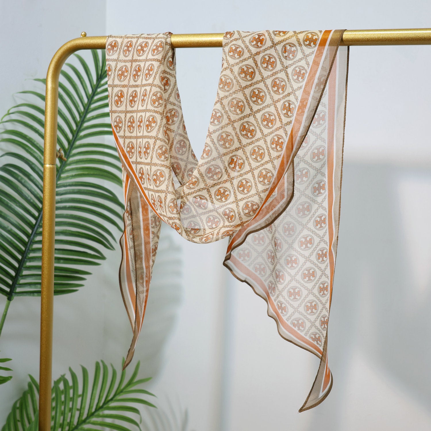 Long Oblique Silk Scarf with Polka Dot Print – 100% Mulberry Silk Lightweight Stole for Neck, Head & Hair, 33 x 160 cm