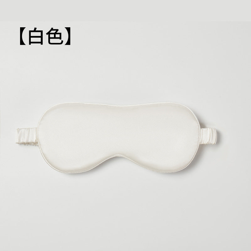 White (22 Momme Glossy Silk) 22 Momme Eye Mask (approx. 8.7 x 3.9 in) Variant