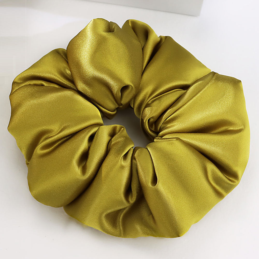 30 Momme 100% Mulberry Silk Scrunchie – Padded Hair Tie for Women, 20 Color Options, Handcrafted