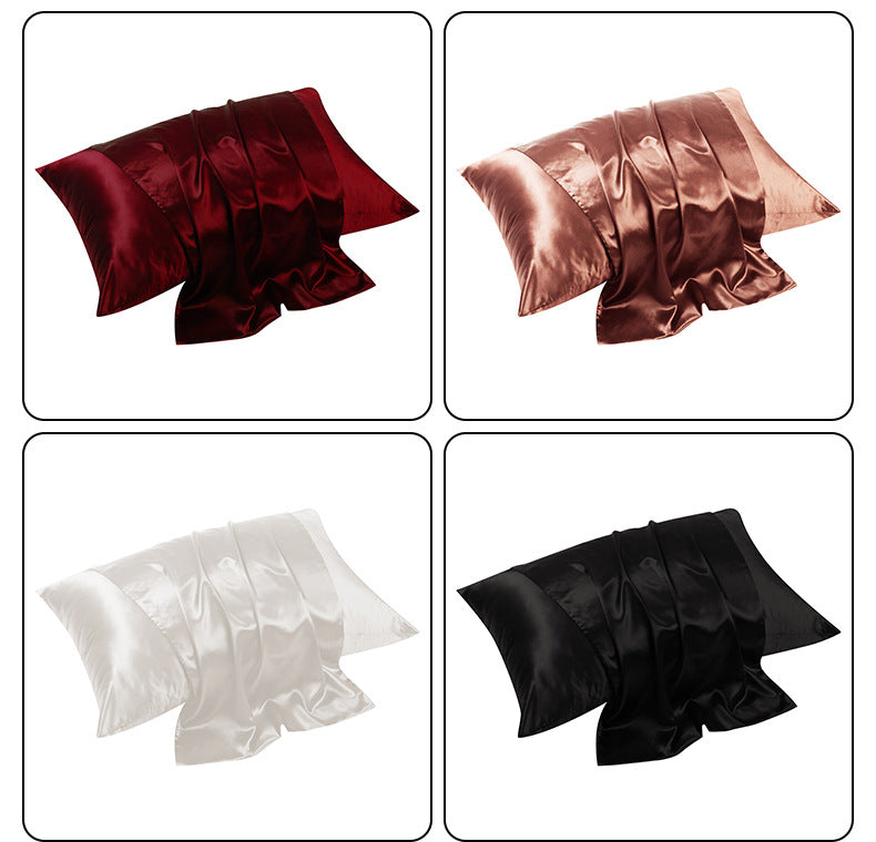 100% Mulberry Silk Pillowcase with Hidden Zipper, 22 Momme Double-Sided Satin Weave, Hypoallergenic, 10 Colors