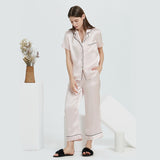 Cherry Blossom Pink (16 Momme) – Short Sleeve & Long Pants