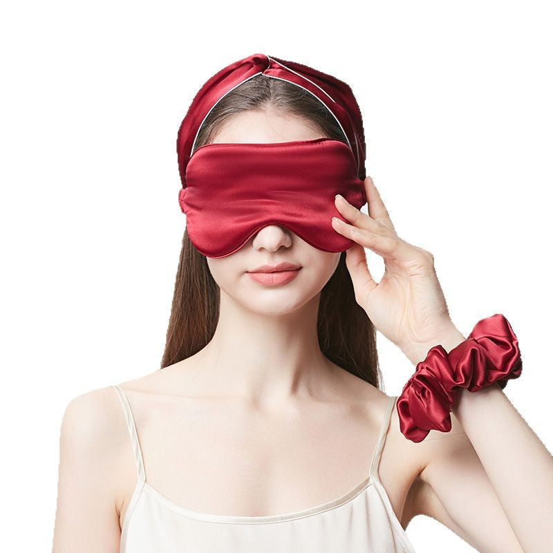 100% Mulberry Silk Sleep Eye Mask – 16 Momme Double-Side Real Silk, Light-Blocking, Gentle on Skin, Custom Logo Embroidery Available