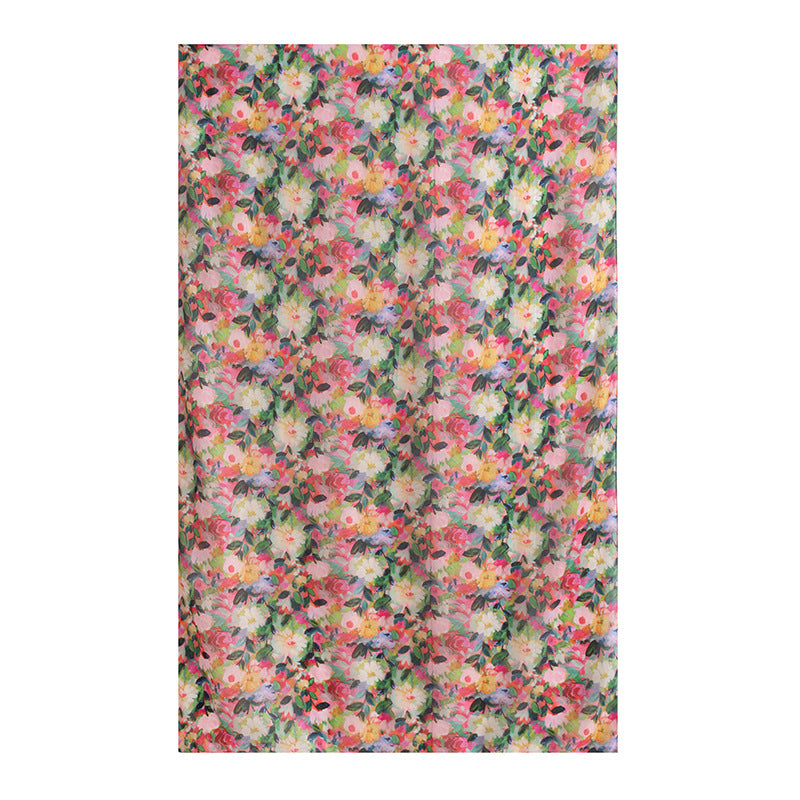 Mulberry Silk Long Scarf for Women – Lightweight Floral Print Shawl Wrap for Spring, 69 x 43 in