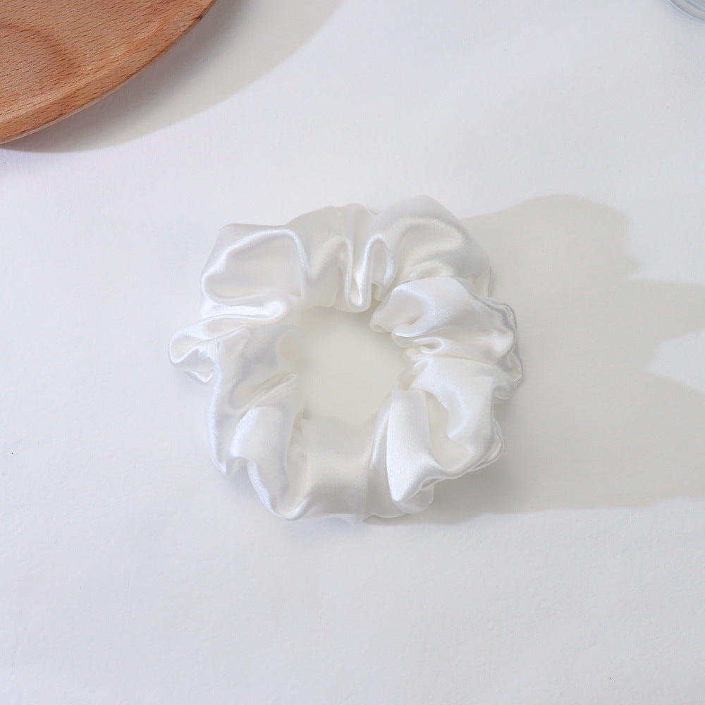 Mulberry Silk Scrunchie – Gentle on Hair, Large Chiffon Style in 12 Colors, 4 in / 6 in