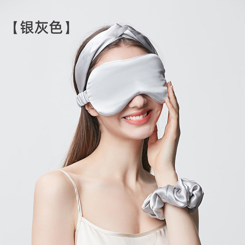 Silver Gray 19 Momme Eye Mask Variant