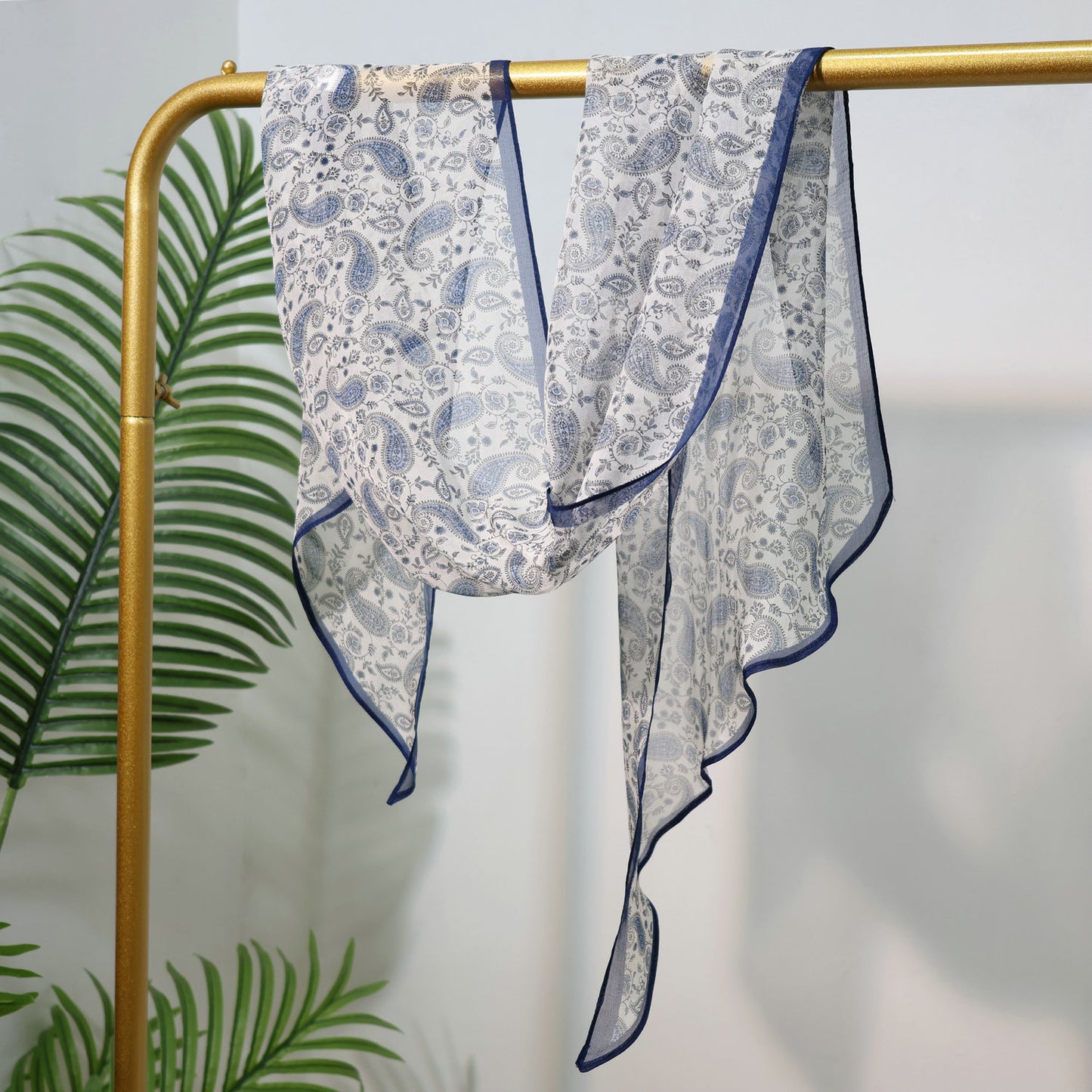 Long Oblique Silk Scarf with Polka Dot Print – 100% Mulberry Silk Lightweight Stole for Neck, Head & Hair, 33 x 160 cm