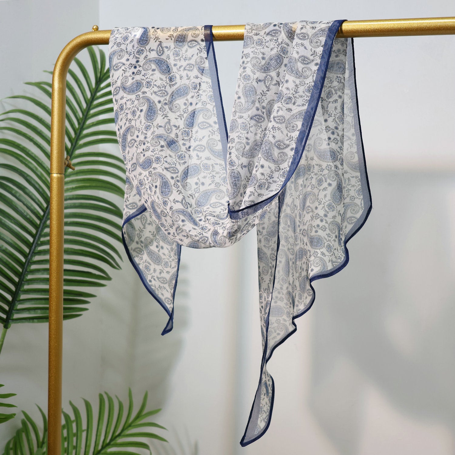 Long Oblique Silk Scarf with Polka Dot Print – 100% Mulberry Silk Lightweight Stole for Neck, Head & Hair, 33 x 160 cm