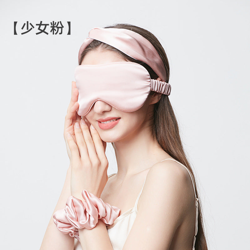 100% Mulberry Silk Sleep Eye Mask – 16 Momme Double-Side Real Silk, Light-Blocking, Gentle on Skin, Custom Logo Embroidery Available