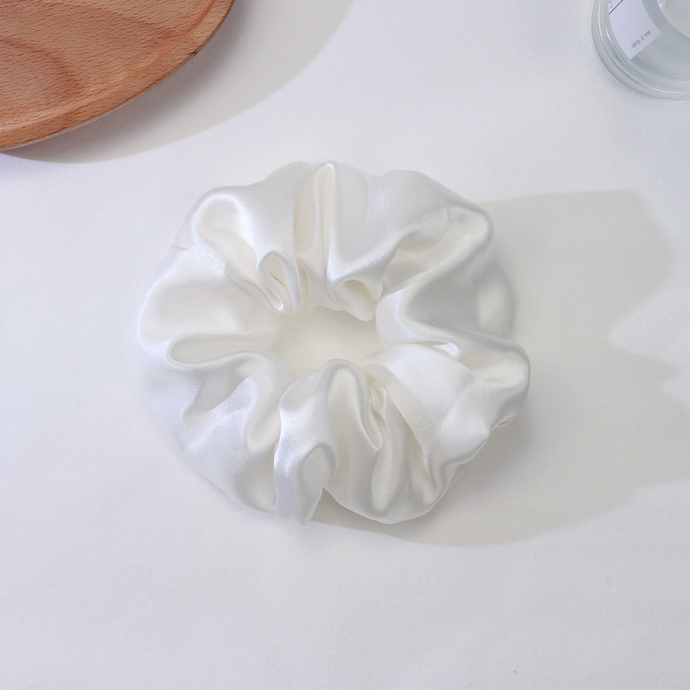 Mulberry Silk Scrunchie – Gentle on Hair, Large Chiffon Style in 12 Colors, 4 in / 6 in