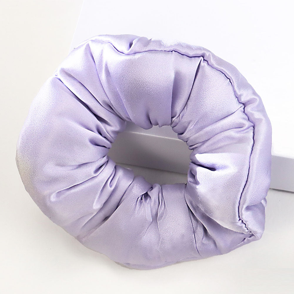 30 Momme 100% Mulberry Silk Scrunchie – Padded Hair Tie for Women, 20 Color Options, Handcrafted