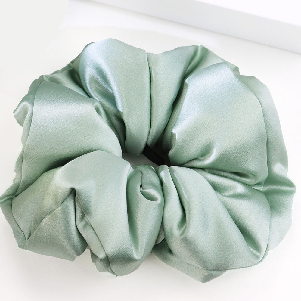 30 Momme 100% Mulberry Silk Scrunchie – Padded Hair Tie for Women, 20 Color Options, Handcrafted