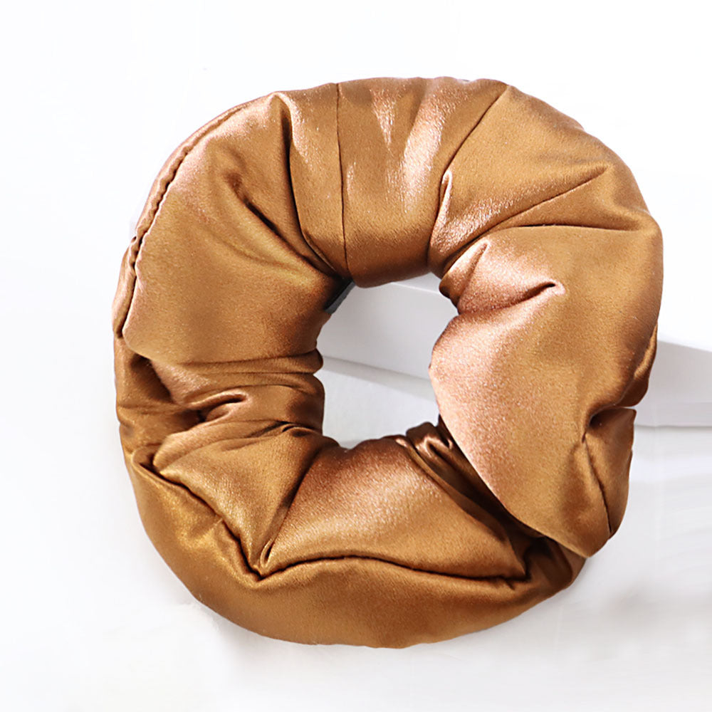 30 Momme 100% Mulberry Silk Scrunchie – Padded Hair Tie for Women, 20 Color Options, Handcrafted