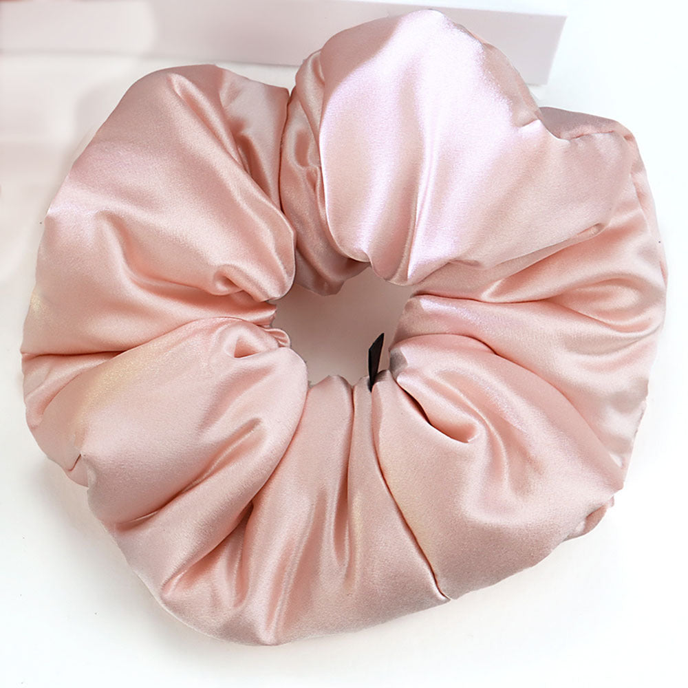 30 Momme 100% Mulberry Silk Scrunchie – Padded Hair Tie for Women, 20 Color Options, Handcrafted