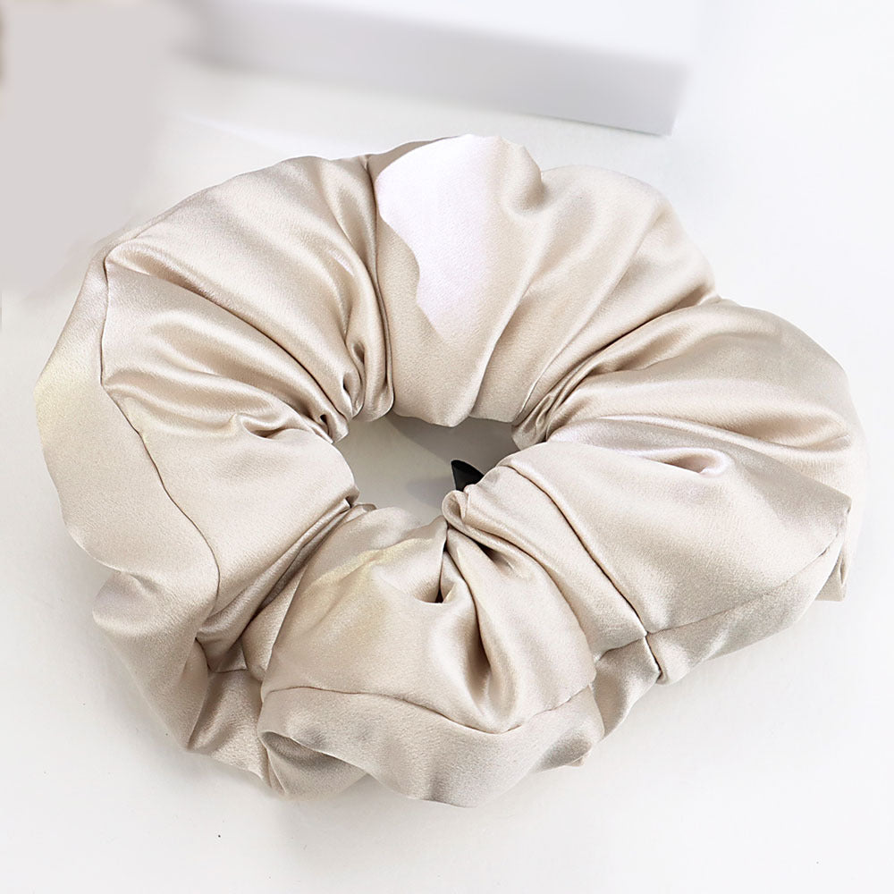 30 Momme 100% Mulberry Silk Scrunchie – Padded Hair Tie for Women, 20 Color Options, Handcrafted