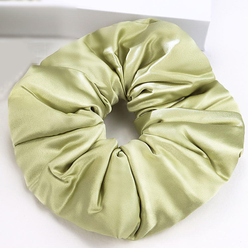 30 Momme 100% Mulberry Silk Scrunchie – Padded Hair Tie for Women, 20 Color Options, Handcrafted