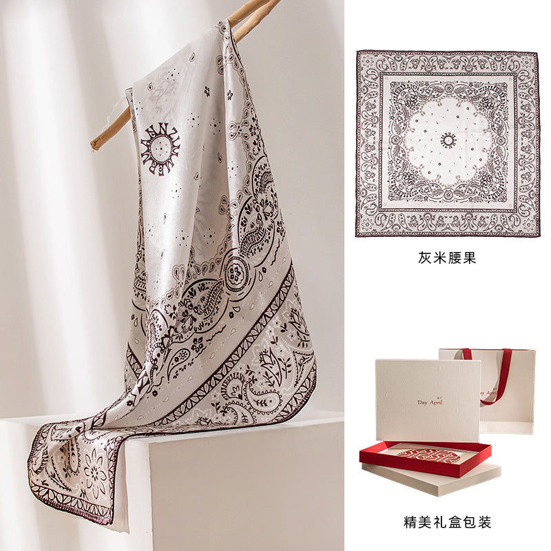 Grey Beige Paisley 34 x 34 in (86 x 86 cm) Variant