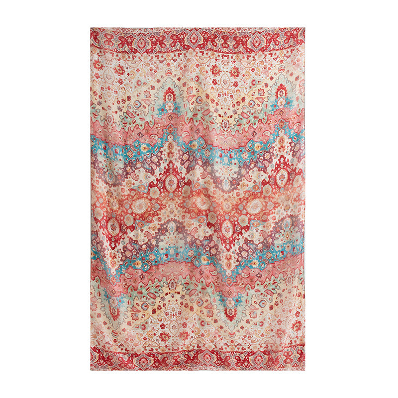 Mulberry Silk Long Scarf for Women – Lightweight Floral Print Shawl Wrap for Spring, 69 x 43 in