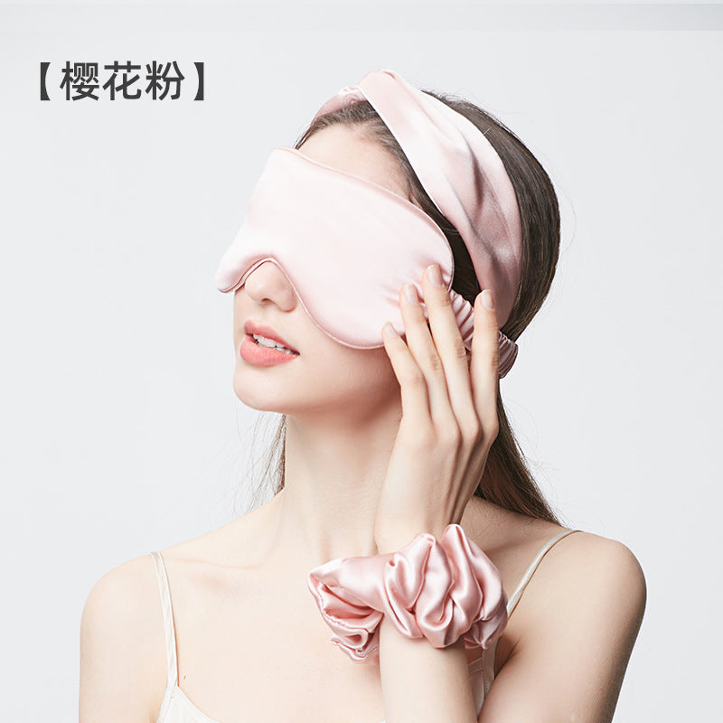 Sakura Pink 19 Momme Eye Mask Variant