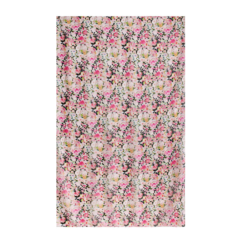 Mulberry Silk Long Scarf for Women – Lightweight Floral Print Shawl Wrap for Spring, 69 x 43 in